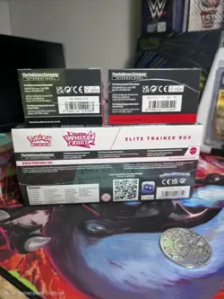 Pokemon White FLARE ETB + White Flare & Prismatic Evolutions Bundle Lot Sealed - Image 4