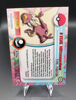2000 Topps Chrome Series 2 - Pokemon Hitmonlee #106 - Image 4