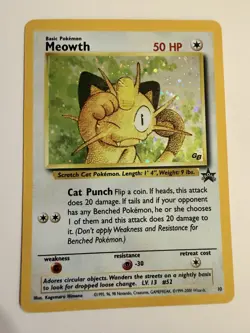 POKEMON - WOTC BLACK STAR PROMO - MEOWTH 10 - Image 1