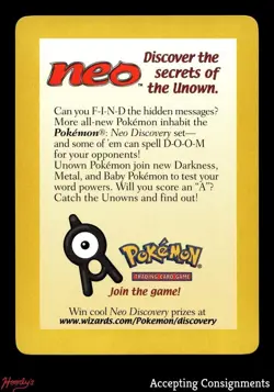 2001 Pokemon Wizards of the Coast Black Star Promo Movie 2001 #34 Entei HOLO - Image 3