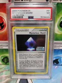 2006 Pokemon Crystal Guardians -Mysterious Shard 81/100 Reverse Foil NM PSA 7 - Image 1