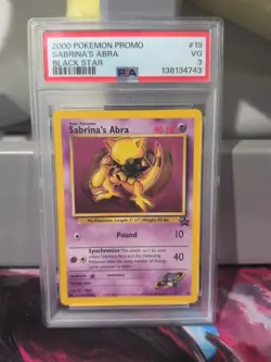 Pokemon TCG Sabrina's Abra Black Star Promo 63 - Image 1