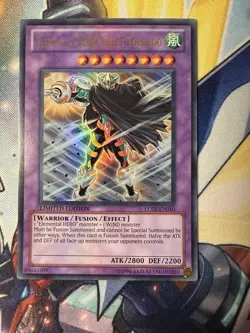 YuGiOh! Elemental HERO Great Tornado Ultra Rare LC02-EN010 - Image 1