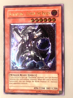 yugioh Blackwing - Elphin the Raven RGBT-EN013 Ultimate Unl Edition near mint - Image 3