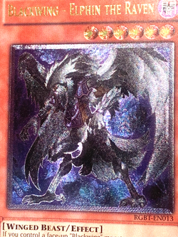 yugioh Blackwing - Elphin the Raven RGBT-EN013 Ultimate Unl Edition near mint - Image 4