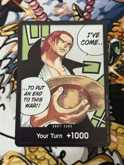One Piece Card Game Paramount War DON Alt Art Shanks OP02 English - Image 1