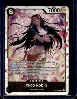 2025 One Piece Legacy of the Master Nico Robin Super Rare #OP12-087 - Image 1