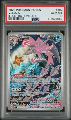 Veluza 192/182 - SV04: Paradox Rift Holo PSA 10 Gem Mint Pokemon TCG - Image 1