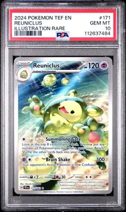 PSA 10 Gem Mint Reuniclus 171/162 Temporal Forces Illustration Rare Pokemon TCG - Image 1