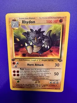 RHYDON #45/64 JUNGLE 1ST EDITION 1999 POKEMON TCG - Image 1