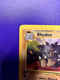 RHYDON #45/64 JUNGLE 1ST EDITION 1999 POKEMON TCG - Image 2