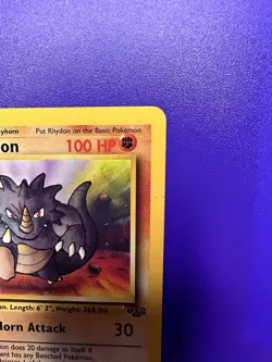 RHYDON #45/64 JUNGLE 1ST EDITION 1999 POKEMON TCG - Image 3
