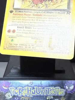 Pokemon Card Dark Dugtrio 23/82 Team Rocket Non Holo Rare 1st Edition Played 2 - Image 2