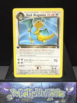Pokemon Card Dark Dragonite 22/82 Team Rocket 1st Edition Rare Light Play - Image 1