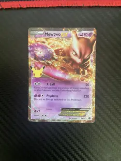 Mewtwo EX 54/99 Celebrations Classic Collection Pokemon Card TCG Holo NM - Image 1