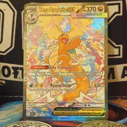 Mega Dragonite EX Full Art Holo 370 HP Pokemon TCG Card 290/217 - Image 3