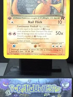Pokemon Card Dark Charizard 21/82 Team Rocket Set Non Holo 1st Edition Rare LP - Image 3