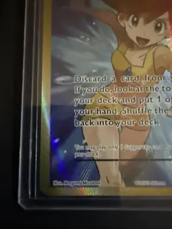 Pokemon TCG Trainer Misty's Determination Full Art Holo Card 108/108 Evolutions - Image 3