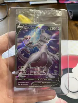 Pokemon TCG Eevee VMAX, Mewtwo V Full Art Foil SEALED card lot - Image 4