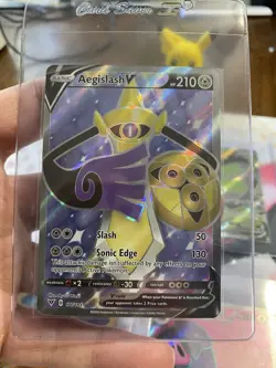 Pokemon TCG Holo Lycanroc EX, Aegislash V, Conkeldurr V, Koraidon EX Card Lot - Image 4