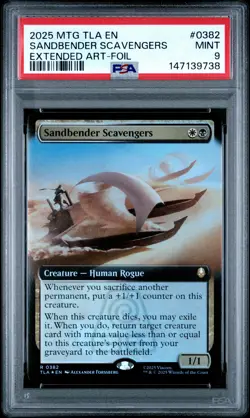 2025 MTG AVATAR: THE LAST AIRBENDER #0382 SANDBENDER SCAVENGERS PSA 9 - Image 1