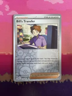 Pokemon Card Bill's Transfer Pokemon 151 Reverse Holo 156/165 Near Mint - Image 1