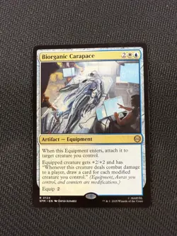 Biorganic Carapace SPM 0124 Rare Magic the Gathering Marvel's Spider-Man - Image 1