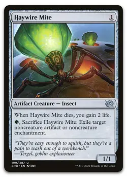 Haywire Mite #199 (NM) Brothers' War BRO Magic MTG - Image 1
