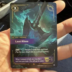 Last Rites [SFD - 150/221] - NM [Foil] TCG Riftbound - Image 1