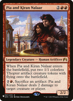 PIA AND KIRAN NALAAR mtg NM-M The List 1 Rare - Image 1