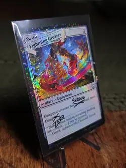 Lightning Greaves Pool Party FOIL SLD Secret Lair x Deadpool MTG Magic NM - Image 1