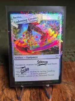 Lightning Greaves Pool Party FOIL SLD Secret Lair x Deadpool MTG Magic NM - Image 2