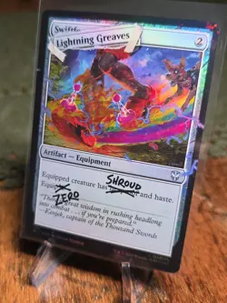 Lightning Greaves Pool Party FOIL SLD Secret Lair x Deadpool MTG Magic NM - Image 3