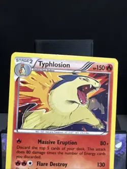 Pokemon Card Typhlosion 20/162 Xy Breakthrough Holo Light Play - Image 2