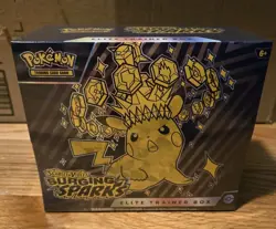 Pokemon TCG Scarlet & Violet Surging Sparks Pokemon Sealed Elite Trainer Box ETB - Image 1