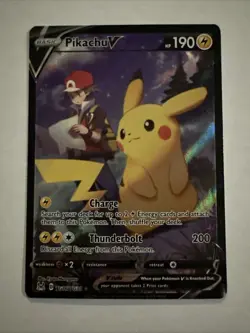 Pokemon TCG Pikachu V Alt Art Tg16/tg30 Near Mint 2022 - Image 1