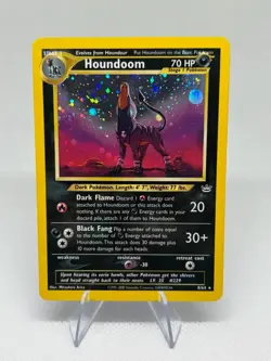2001 Pokemon Neo Revelation Holo Houndoom #8 INCREDIBLE CONDITION GRADEABLE!!! - Image 5