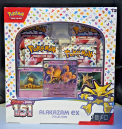2023 Pokemon Scarlet & Violet 151 Alakazam EX Collection Box Factory Sealed - Image 1