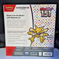 2023 Pokemon Scarlet & Violet 151 Alakazam EX Collection Box Factory Sealed - Image 2
