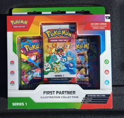 🔥 Pokemon TCG First Partner Illustration Collection Series 1 Box 3 Promo Cards - Image 1