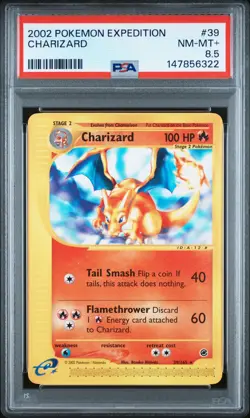 2002 POKEMON EXPEDITION #39 CHARIZARD PSA 8.5 - Image 1