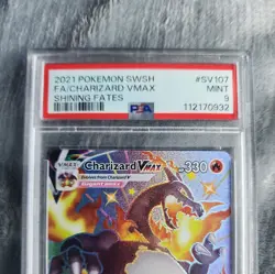 2021 Pokemon SWSH FA/ Charizard VMAX Shining Fates #SV107 PSA 9 - Image 2