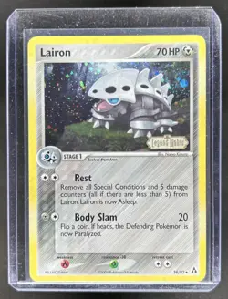 2006 Pokemon EX Legend Maker Lairon Reverse Holo #38/92 - Image 1