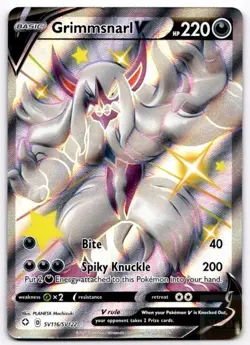 Grimmsnarl V SV116/SV122 Holo V Rare Shining Fates Shiny Vault Pokemon Holo NM - Image 1
