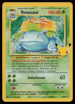 Venusaur 15/102 Classic Collection Celebrations: Classic Collection Pokemon NM - Image 1