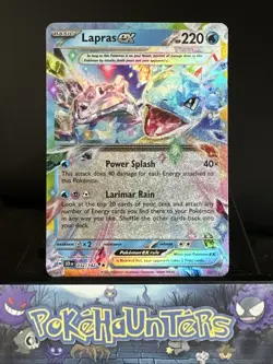 Pokemon Card Lapras ex 032/142 Stellar Crown Double Rare L/P - Image 1