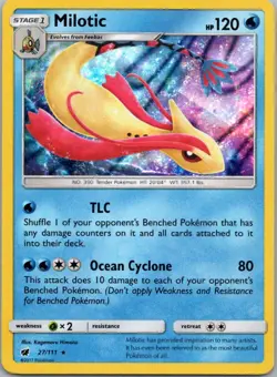 Pokemon TCG Milotic 27/111 Crimson Invasion Holo NM - Image 1