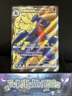 Pokemon Card Cynthia's Garchomp SVP 204 Full Art Holo Destined Rivals NM - Image 1