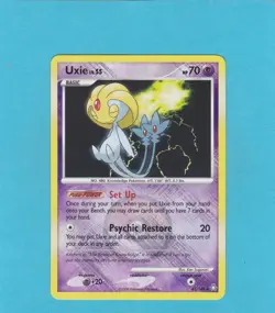 Pokemon Legends Awakened Set - Uxie Crosshatch Holo League Promo # 43/146 NM - Image 1