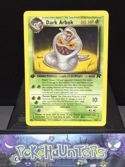 Pokemon Card Dark Arbok 19/82 Non Holo 1st Edition Team Rocket Light Play - Image 1